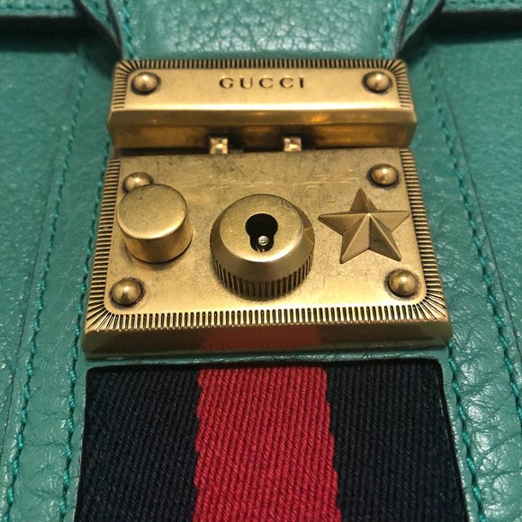 Gucci Messenger Bag with Web in Green NEW WITH DUSTBAG - Picture 11 of 16